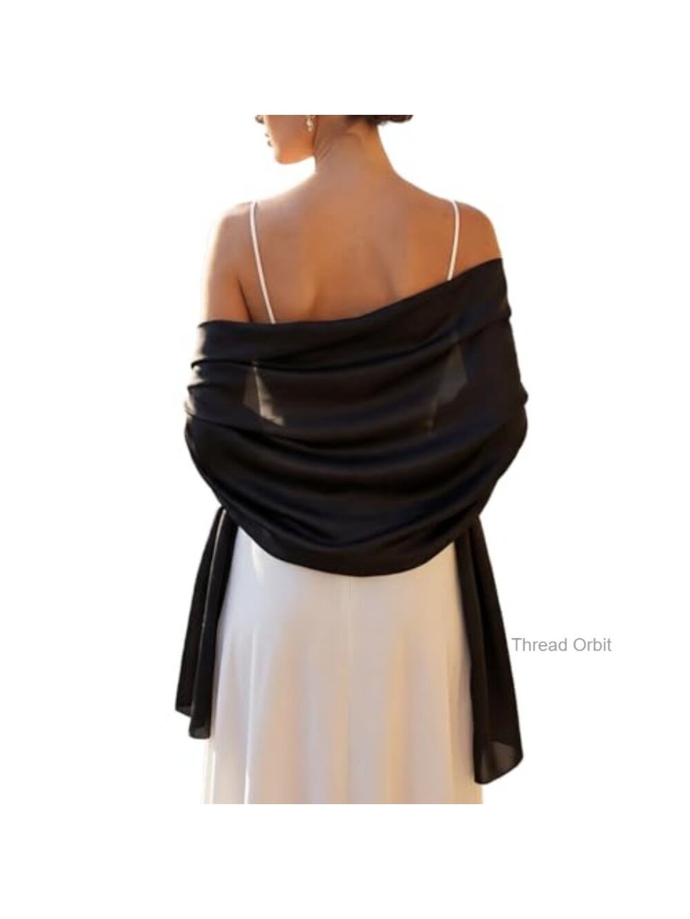 Silky Chiffon Shawl Wrap for Evening Dresses